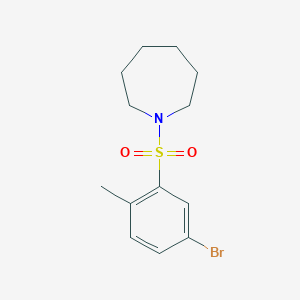 molecular formula C13H18BrNO2S B5704511 1-[(5-bromo-2-methylphenyl)sulfonyl]azepane 