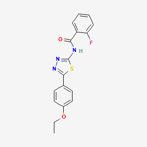 N-[5-(4-ethoxyphenyl)-1,3,4-thiadiazol-2-yl]-2-fluorobenzamide