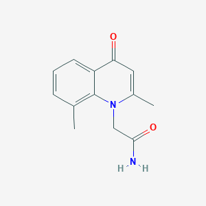 molecular formula C13H14N2O2 B5704524 2-(2,8-dimethyl-4-oxo-1(4H)-quinolinyl)acetamide 
