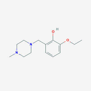 molecular formula C14H22N2O2 B5704536 2-ethoxy-6-[(4-methyl-1-piperazinyl)methyl]phenol 