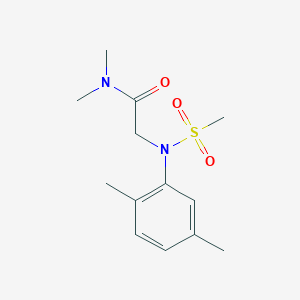 molecular formula C13H20N2O3S B5704569 N~2~-(2,5-dimethylphenyl)-N~1~,N~1~-dimethyl-N~2~-(methylsulfonyl)glycinamide 