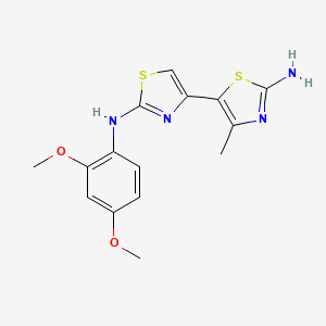 molecular formula C15H16N4O2S2 B5704578 N~2~-(2,4-dimethoxyphenyl)-4'-methyl-4,5'-bi-1,3-thiazole-2,2'-diamine 