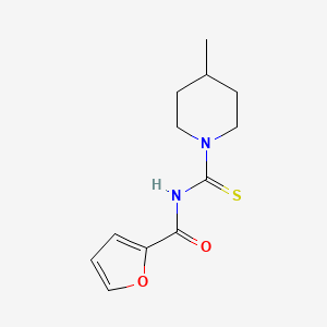 molecular formula C12H16N2O2S B5704594 N-[(4-methyl-1-piperidinyl)carbonothioyl]-2-furamide 