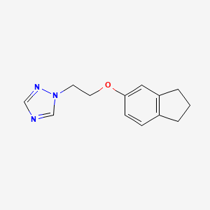 molecular formula C13H15N3O B5704675 1-[2-(2,3-dihydro-1H-inden-5-yloxy)ethyl]-1H-1,2,4-triazole 