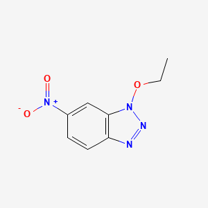 molecular formula C8H8N4O3 B5704676 1-ethoxy-6-nitro-1H-1,2,3-benzotriazole 