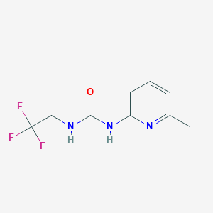 molecular formula C9H10F3N3O B5704709 N-(6-methyl-2-pyridinyl)-N'-(2,2,2-trifluoroethyl)urea 