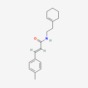 molecular formula C18H23NO B5704730 N-[2-(1-cyclohexen-1-yl)ethyl]-3-(4-methylphenyl)acrylamide 