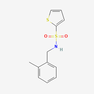 molecular formula C12H13NO2S2 B5704736 N-(2-methylbenzyl)-2-thiophenesulfonamide 