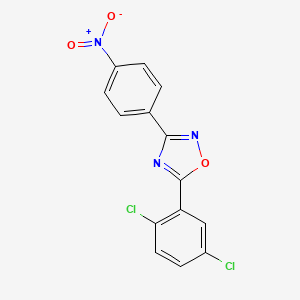 molecular formula C14H7Cl2N3O3 B5704738 5-(2,5-dichlorophenyl)-3-(4-nitrophenyl)-1,2,4-oxadiazole 