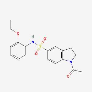 molecular formula C18H20N2O4S B5704740 1-acetyl-N-(2-ethoxyphenyl)-5-indolinesulfonamide 