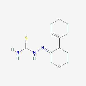 molecular formula C13H21N3S B5704776 1,1'-bi(cyclohexan)-1'-en-2-one thiosemicarbazone 