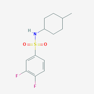 molecular formula C13H17F2NO2S B5704779 3,4-difluoro-N-(4-methylcyclohexyl)benzenesulfonamide 