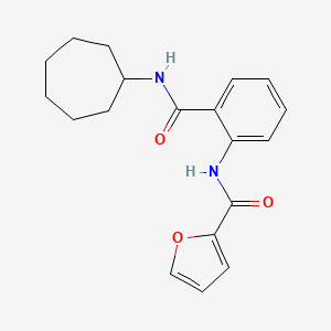 N-{2-[(cycloheptylamino)carbonyl]phenyl}-2-furamide