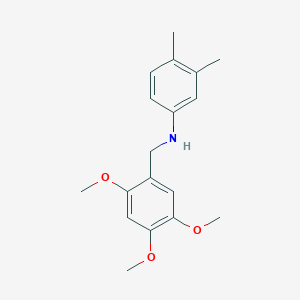 molecular formula C18H23NO3 B5704834 (3,4-dimethylphenyl)(2,4,5-trimethoxybenzyl)amine 