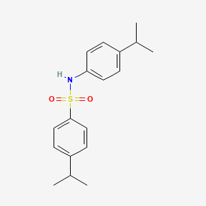 molecular formula C18H23NO2S B5704836 4-isopropyl-N-(4-isopropylphenyl)benzenesulfonamide 