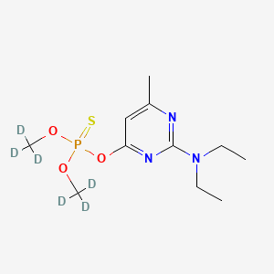 molecular formula C11H20N3O3PS B570484 4-[双(三氘代甲氧基)膦硫代氧基]-N,N-二乙基-6-甲基嘧啶-2-胺 CAS No. 1793055-06-7