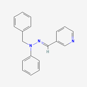 molecular formula C19H17N3 B5704852 nicotinaldehyde benzyl(phenyl)hydrazone 