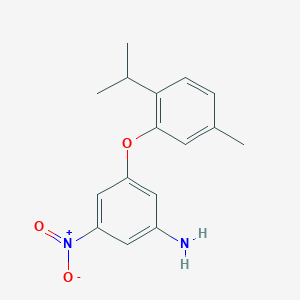 molecular formula C16H18N2O3 B5704891 3-(2-isopropyl-5-methylphenoxy)-5-nitroaniline 