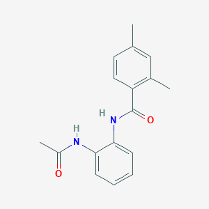 molecular formula C17H18N2O2 B5704920 N-[2-(acetylamino)phenyl]-2,4-dimethylbenzamide 
