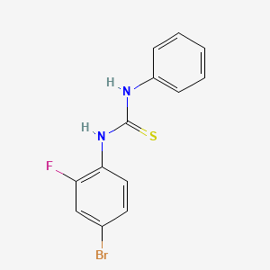 molecular formula C13H10BrFN2S B5704929 N-(4-bromo-2-fluorophenyl)-N'-phenylthiourea 
