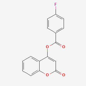 molecular formula C16H9FO4 B5704977 2-oxo-2H-chromen-4-yl 4-fluorobenzoate 