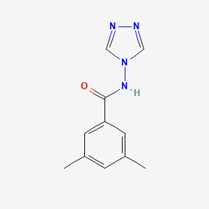 molecular formula C11H12N4O B5704989 3,5-dimethyl-N-4H-1,2,4-triazol-4-ylbenzamide 