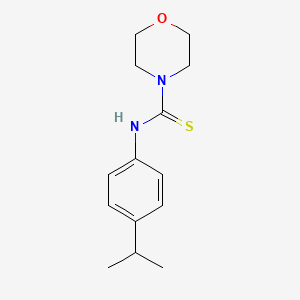 molecular formula C14H20N2OS B5705019 N-(4-isopropylphenyl)-4-morpholinecarbothioamide 