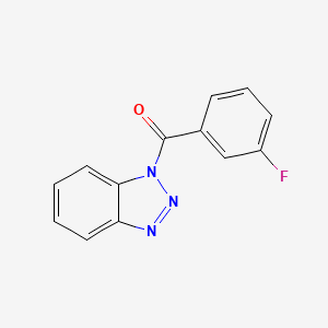 molecular formula C13H8FN3O B5705037 1-(3-fluorobenzoyl)-1H-1,2,3-benzotriazole 
