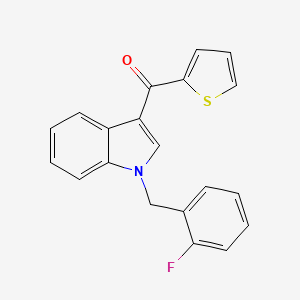 molecular formula C20H14FNOS B5705045 [1-(2-fluorobenzyl)-1H-indol-3-yl](2-thienyl)methanone 