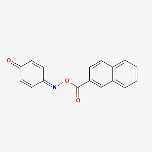 molecular formula C17H11NO3 B5705112 benzo-1,4-quinone O-2-naphthoyloxime 