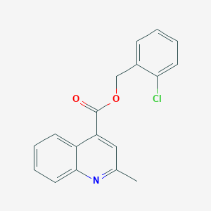 molecular formula C18H14ClNO2 B5705153 2-chlorobenzyl 2-methyl-4-quinolinecarboxylate 