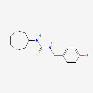 N-cycloheptyl-N'-(4-fluorobenzyl)thiourea
