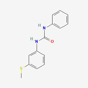 molecular formula C14H14N2OS B5705218 N-[3-(methylthio)phenyl]-N'-phenylurea 