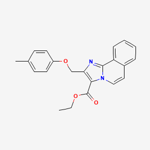 molecular formula C22H20N2O3 B5705220 ethyl 2-[(4-methylphenoxy)methyl]imidazo[2,1-a]isoquinoline-3-carboxylate 