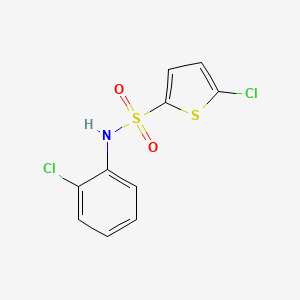 molecular formula C10H7Cl2NO2S2 B5705243 5-chloro-N-(2-chlorophenyl)-2-thiophenesulfonamide 