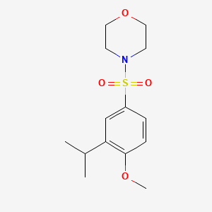 molecular formula C14H21NO4S B5705263 4-[(3-isopropyl-4-methoxyphenyl)sulfonyl]morpholine 
