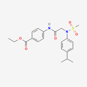 ethyl 4-{[N-(4-isopropylphenyl)-N-(methylsulfonyl)glycyl]amino}benzoate