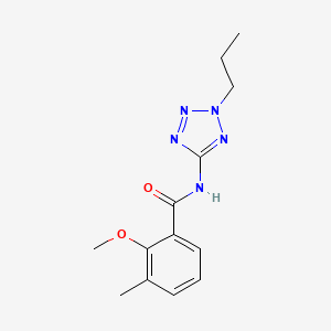 molecular formula C13H17N5O2 B5705329 2-methoxy-3-methyl-N-(2-propyl-2H-tetrazol-5-yl)benzamide 