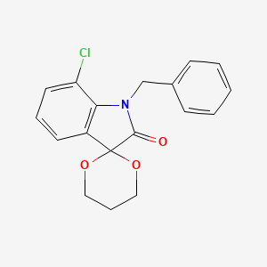 molecular formula C18H16ClNO3 B5705347 1'-benzyl-7'-chlorospiro[1,3-dioxane-2,3'-indol]-2'(1'H)-one 