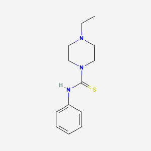 molecular formula C13H19N3S B5705354 4-ethyl-N-phenyl-1-piperazinecarbothioamide 
