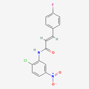molecular formula C15H10ClFN2O3 B5705367 N-(2-chloro-5-nitrophenyl)-3-(4-fluorophenyl)acrylamide 