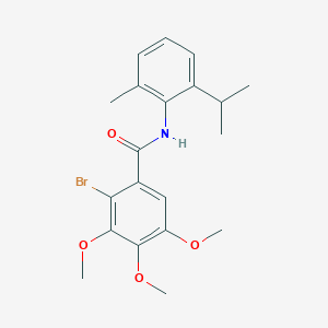molecular formula C20H24BrNO4 B5705387 2-bromo-N-(2-isopropyl-6-methylphenyl)-3,4,5-trimethoxybenzamide 