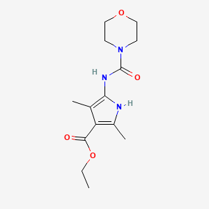 ethyl 2,4-dimethyl-5-[(4-morpholinylcarbonyl)amino]-1H-pyrrole-3-carboxylate