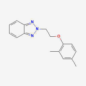 molecular formula C16H17N3O B5705425 2-[2-(2,4-dimethylphenoxy)ethyl]-2H-1,2,3-benzotriazole 