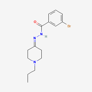 molecular formula C15H20BrN3O B5705431 3-bromo-N'-(1-propyl-4-piperidinylidene)benzohydrazide 