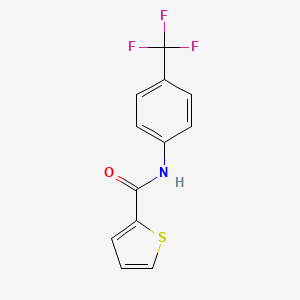 molecular formula C12H8F3NOS B5705435 N-[4-(trifluoromethyl)phenyl]-2-thiophenecarboxamide CAS No. 137272-69-6