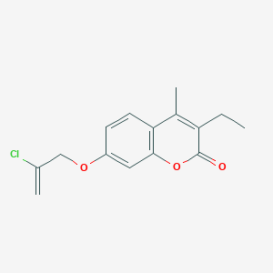 molecular formula C15H15ClO3 B5705450 7-[(2-chloro-2-propen-1-yl)oxy]-3-ethyl-4-methyl-2H-chromen-2-one 
