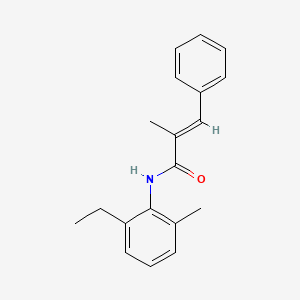 molecular formula C19H21NO B5705452 N-(2-ethyl-6-methylphenyl)-2-methyl-3-phenylacrylamide 
