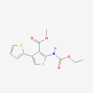 molecular formula C13H13NO4S2 B5705465 methyl 5'-[(ethoxycarbonyl)amino]-2,3'-bithiophene-4'-carboxylate 