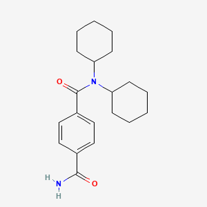 molecular formula C20H28N2O2 B5705487 N,N-二环己基对苯二甲酰胺 